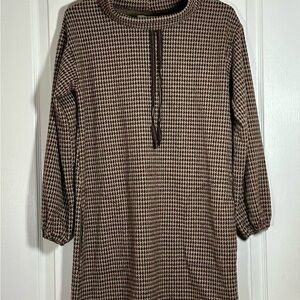 🤎NWT🤎 MAX STUDIO Brown Houndstooth Dress